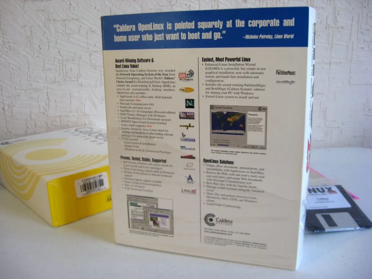 Y el reverso de la caja