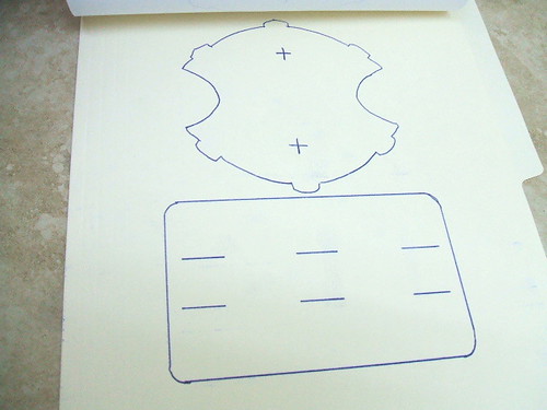 Diseño calcado en una carpeta