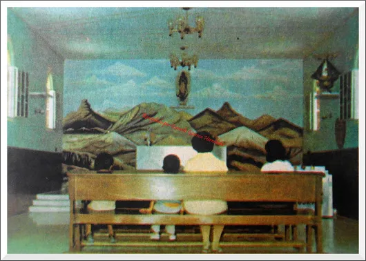 Cerro de las Noas INTERIOR DE LA CAPILLA DE GUADALUPE EN EL CERRO DE LAS NOAS...