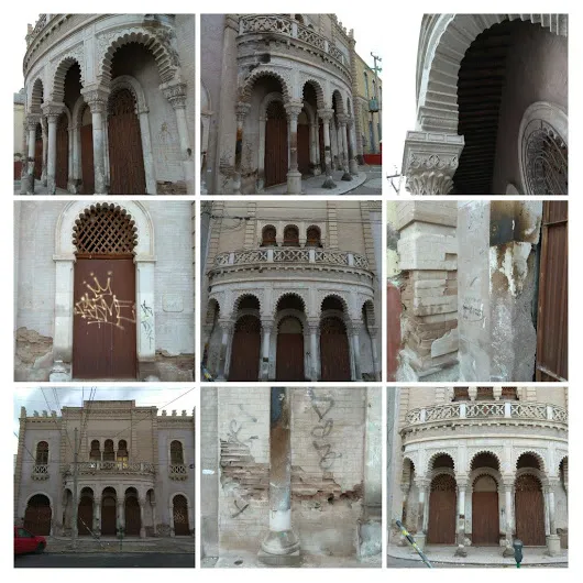 Fotografié la Casa Mudéjar en Torreón. Belleza y deterioro al mismo tiempo.