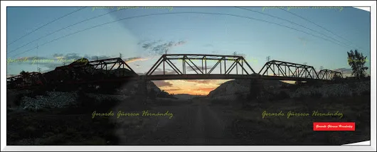 EL PUENTE DEL FERROCARRIL EN LA PUESTA DEL SOL  Hace varias semanas, volví al...