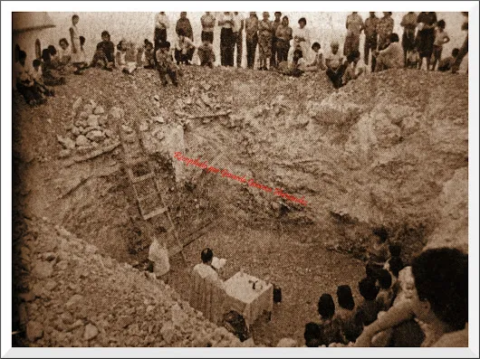 Cerro de las Noas BENDICIÓN DE LOS CIMIENTOS DE LA ESCULTURA DEL CRISTO DE LA...