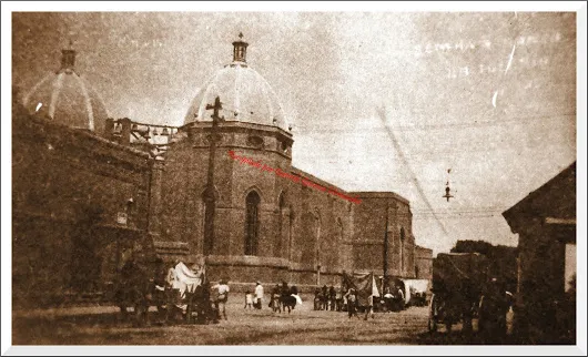En Gómez Palacio IGLESIA DE GUADALUPE EN 1929  La foto nos muestra a la Igles...