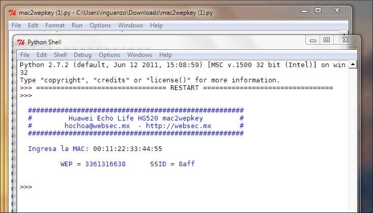 mac2wepkey en windows