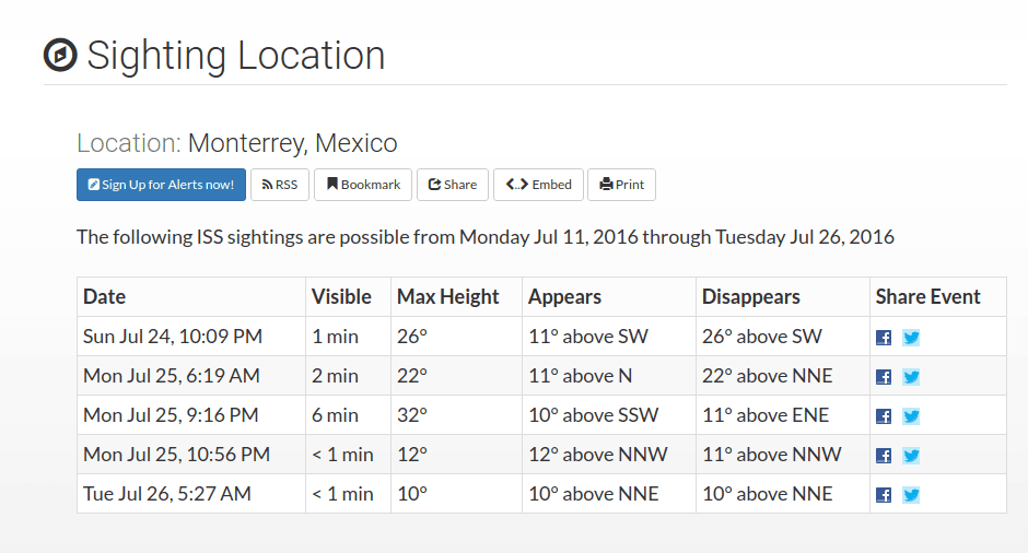 spot the station - NASA