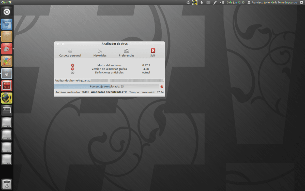 Búsqueda de virus usando ClamTk