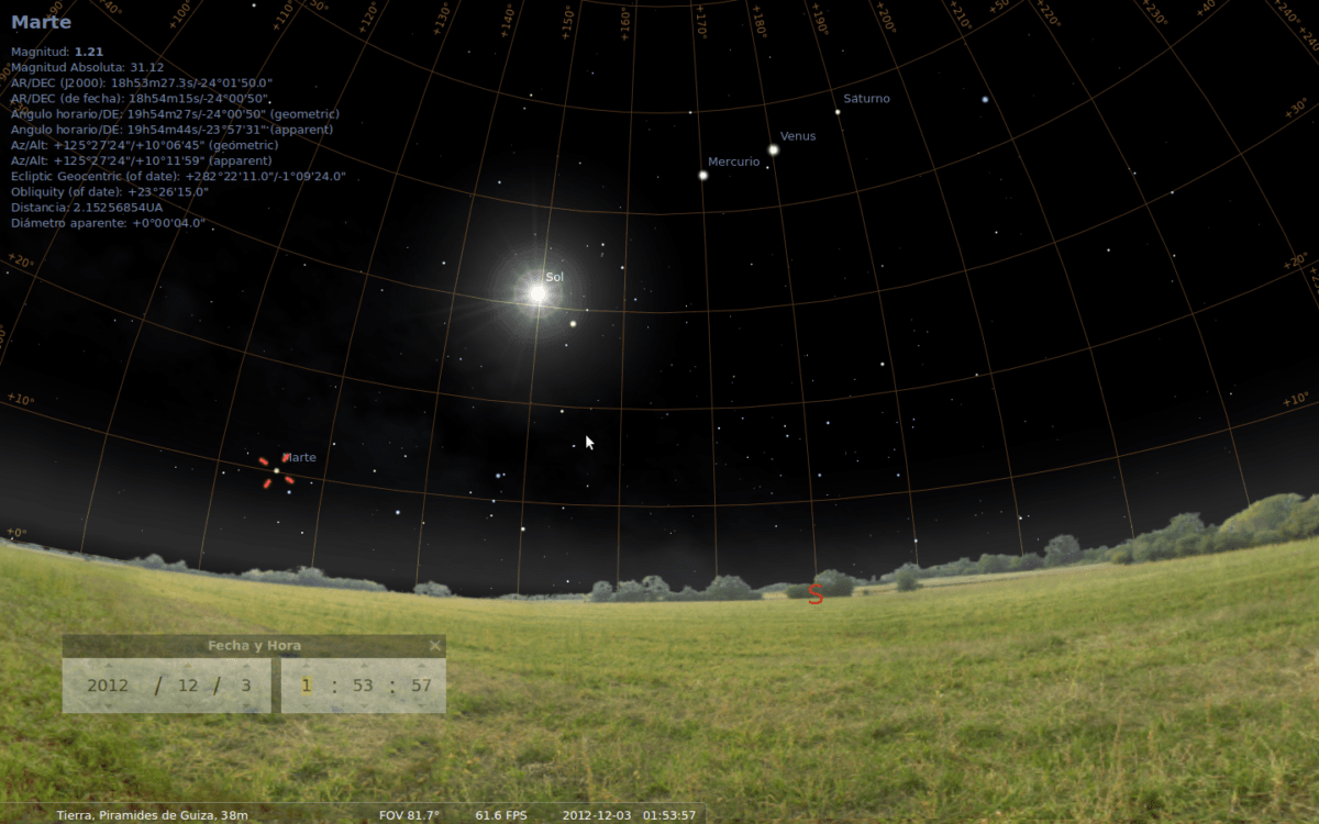 Alineación planetaria con las pirámides de Egipto