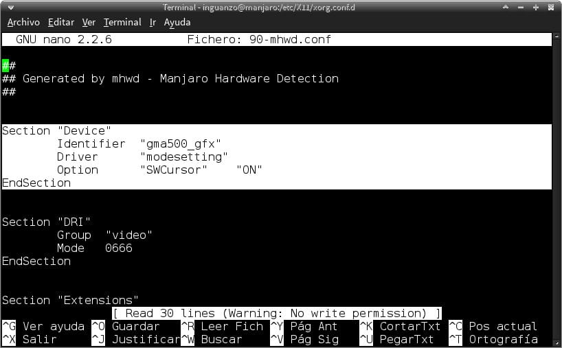Ajustando 90-mhwd.conf