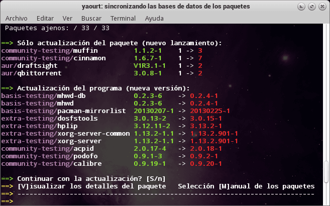 allservers actualizando el sistema
