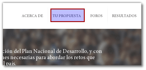 Envia tu propuesta al Plan Nacional de Desarrollo