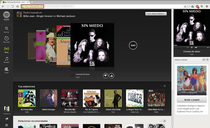 Play Spotify (versión web)