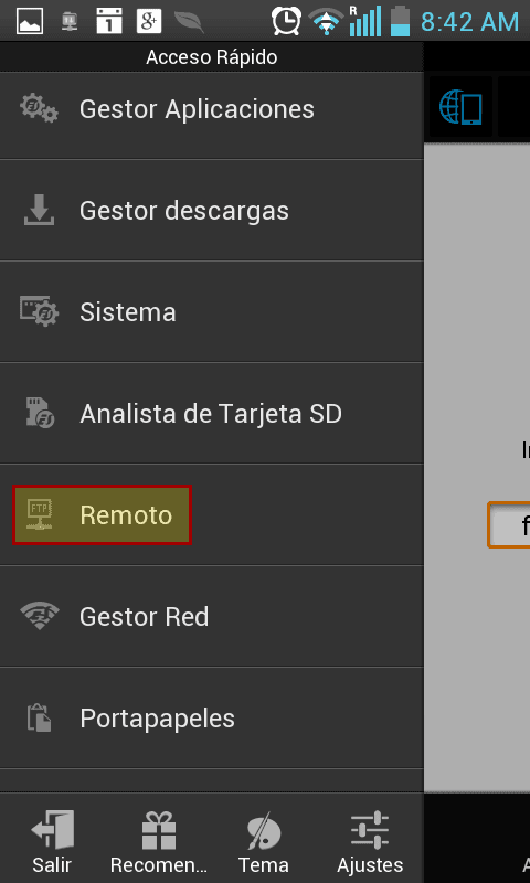 Herramientas - Remoto - ES File Explorer