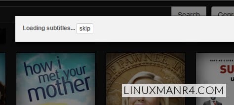 Flixtor - buscando los subtitulos