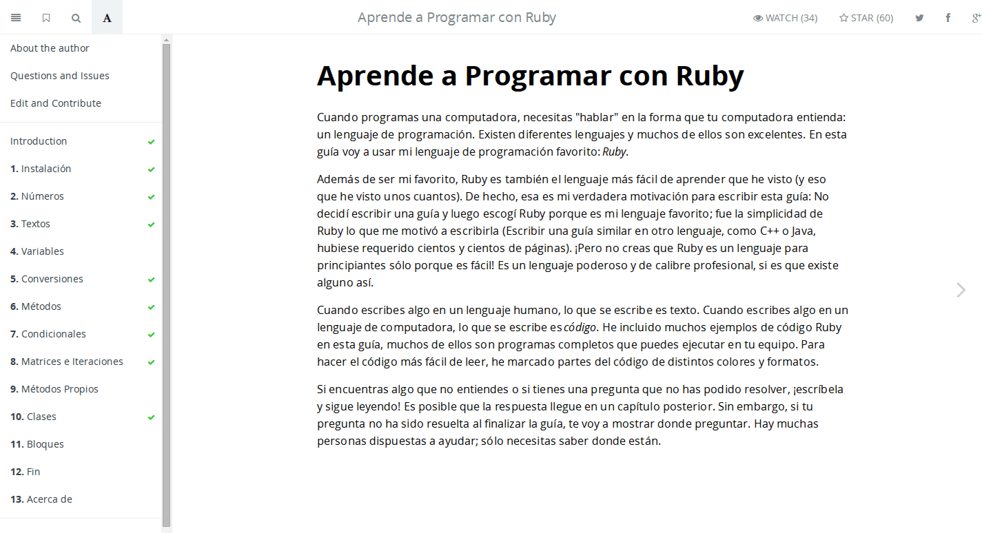 Aprende a Programar con Ruby