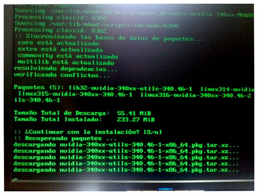 Instalando el nuevo driver para tarjetas nvidia