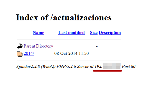 Mi servidor web copiando la estructura de directorios de microsip