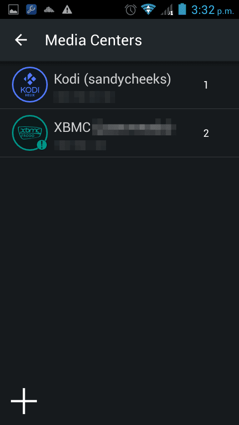 Listado de media centers