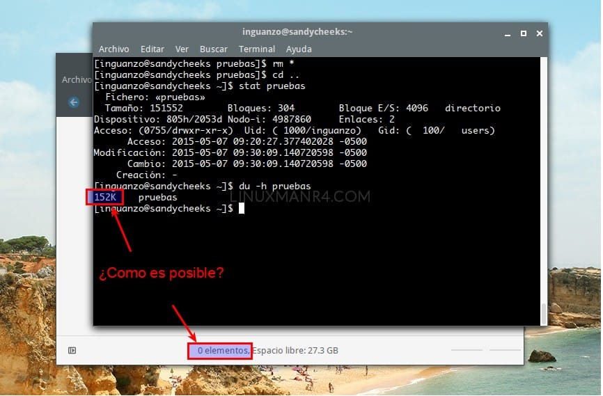 Featured image of post Carpetas vacías que ocupan espacio en Linux