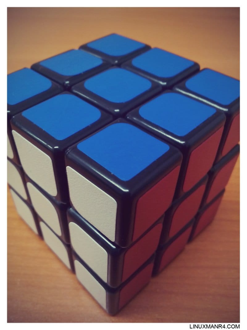 El cubo de rubik solucionado