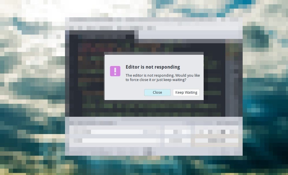 Editor is not responding - Reemplazar el texto de un archivo desde la terminal