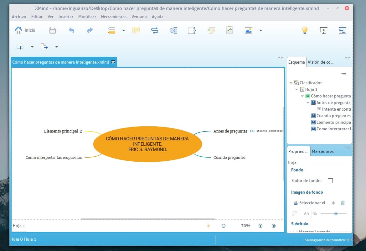 Mi primer mapa mental con xmind
