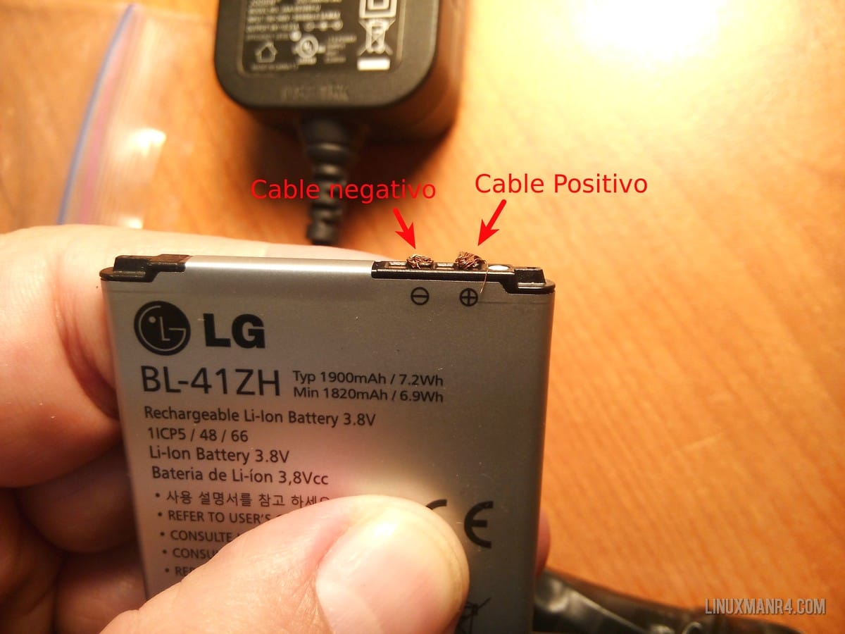 Pasándole energía a la batería