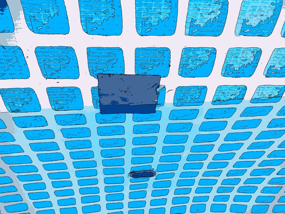 parche con cinta para ducto