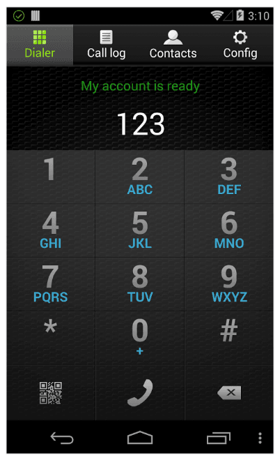 zoiper, cliente SIP para Android