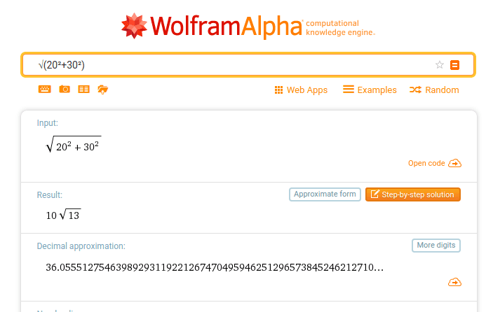 usando wolfram alpha