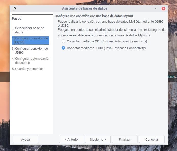 Conectar mediante JDBC