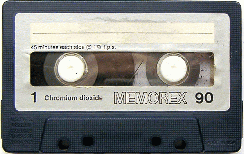 El famoso cassette Memorex de 90 minutos.