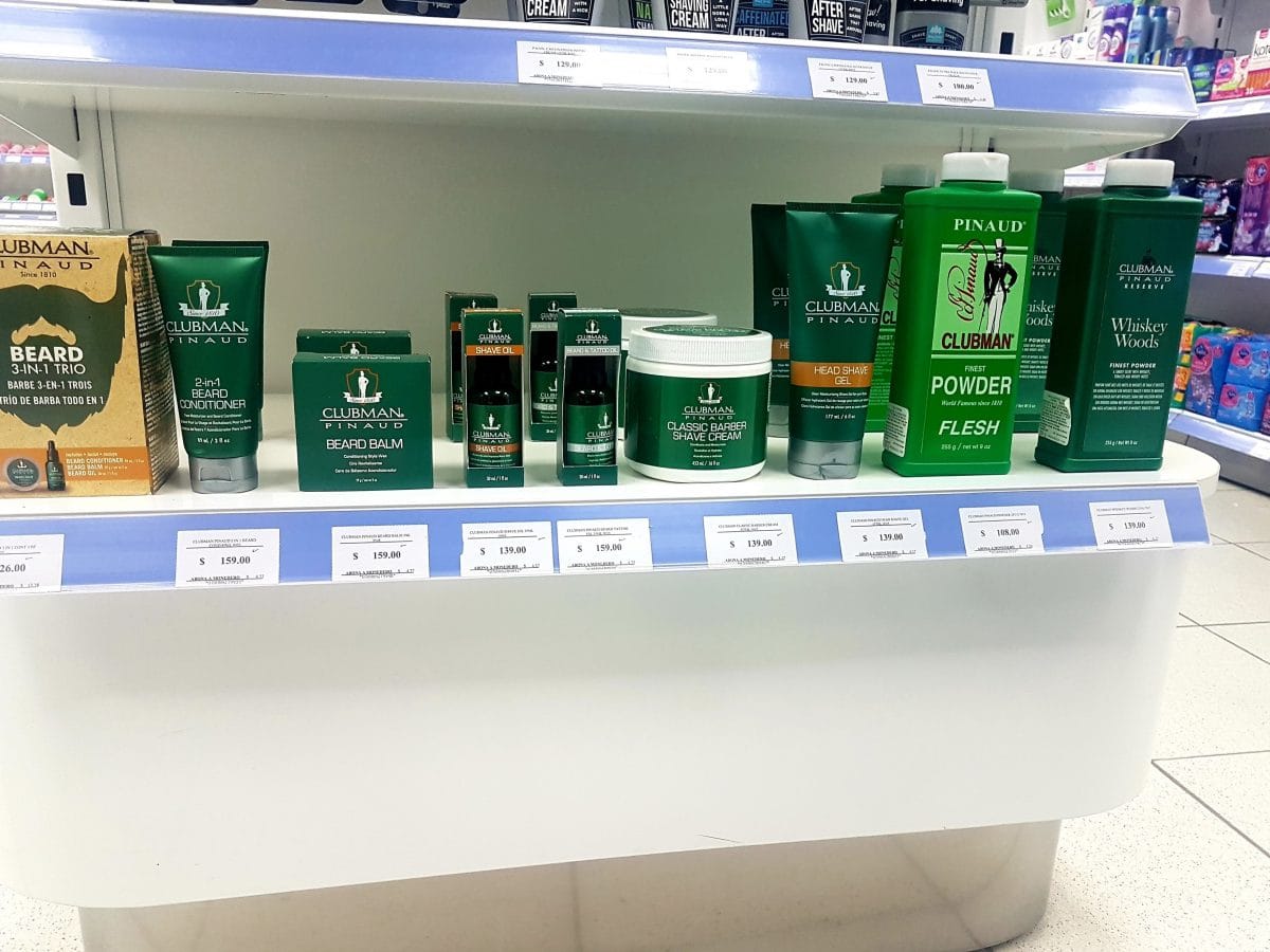 Productos Clubman Pinaud en Farmacias del Ahorro.