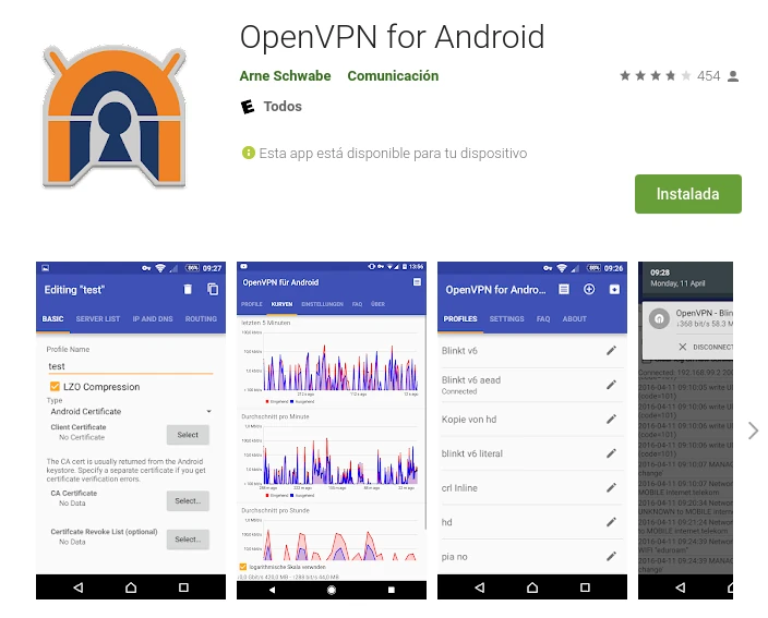 OpenVPN en pfSense para Android