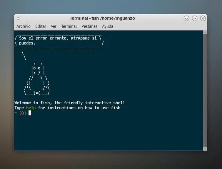 fish shell listo y funcionando.