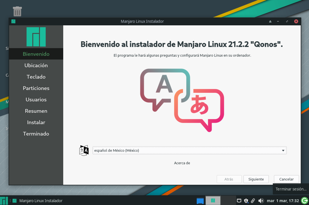 Llegó la hora de instalar Manjaro