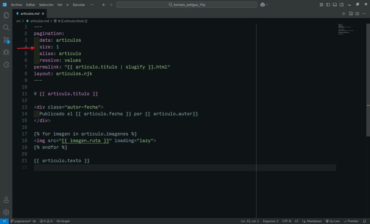 La indentación puede ser importante.