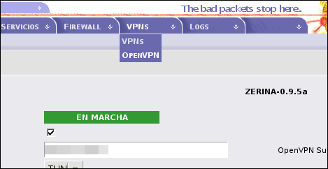 Zerina VPN para IPCop